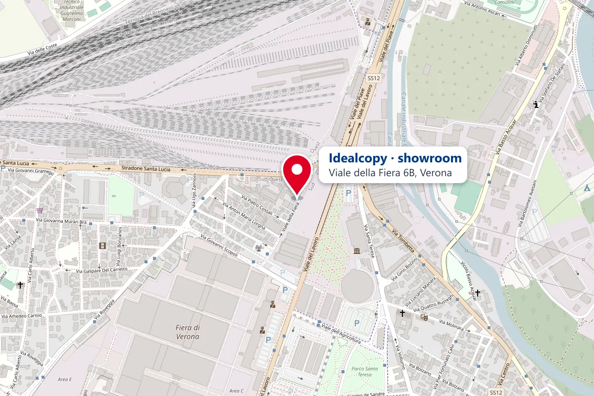 Mappa: Idealcopy in Viale della Fiera 6B, vicino alla Fiera di Verona